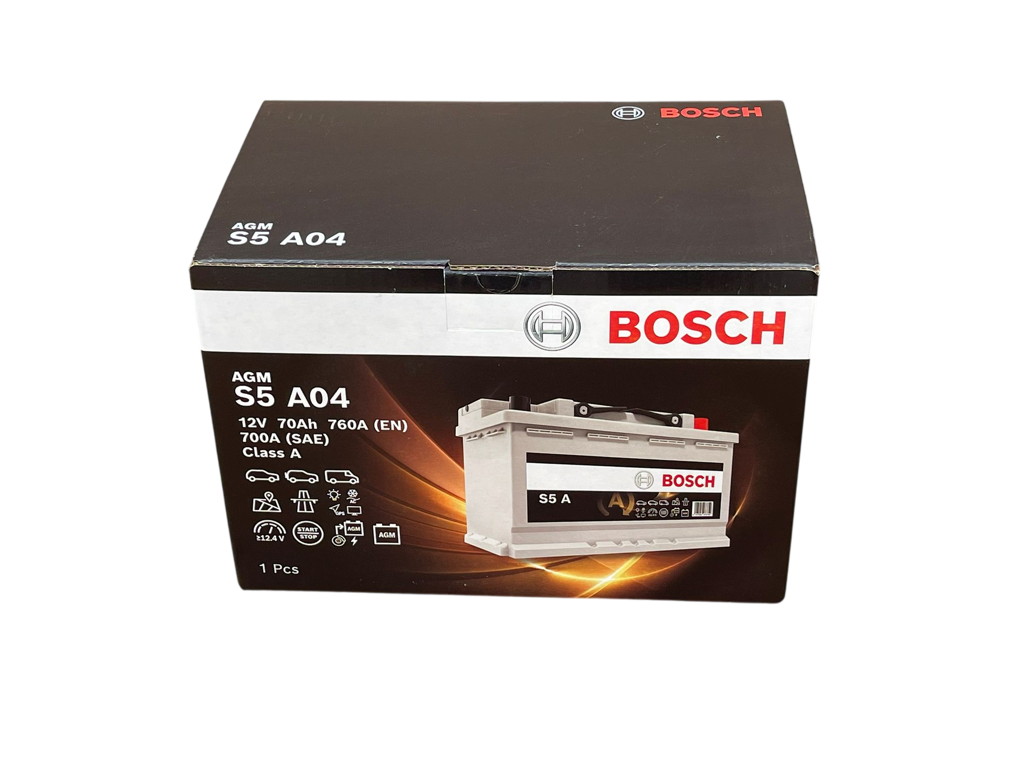 AGM S5 A04 12V 70Ah 760A(EN) 700A(SAE) Class A