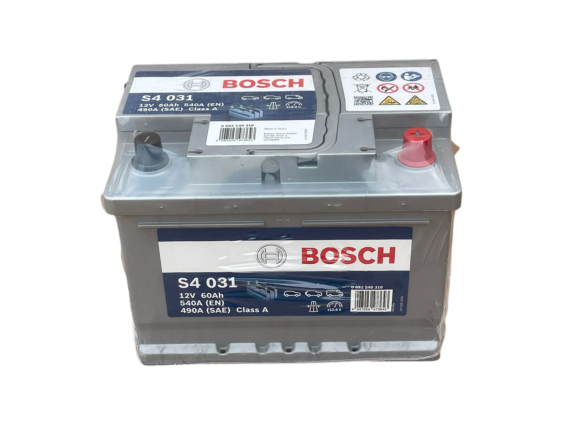 S4 031 12V 60Ah 540A(EN) 490A(SAE) Class A