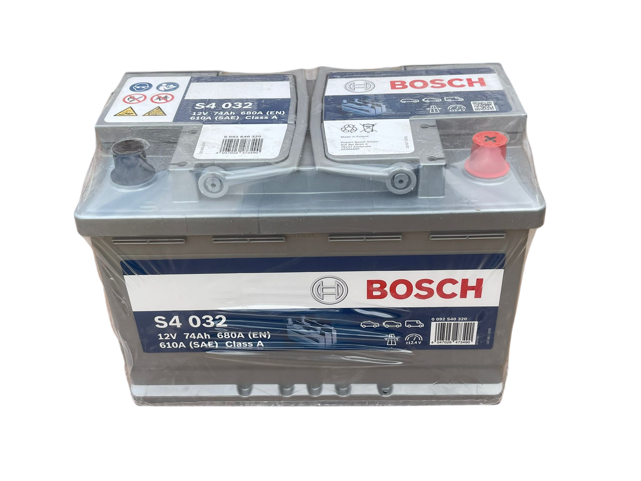 S4 032 12V 74Ah 680A(EN) 610A(SAE) Class A