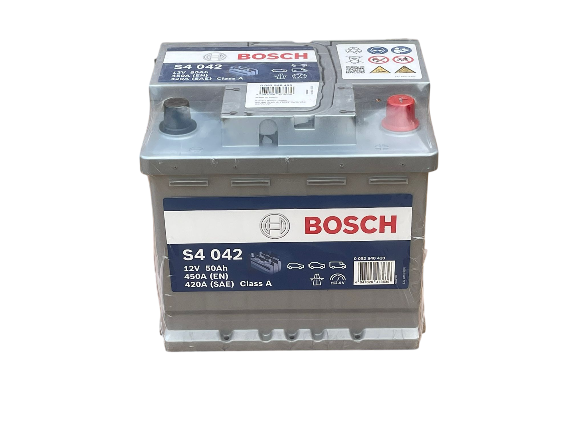 S4 042 12V 50Ah 450A(EN) 420A(SAE) Class A
