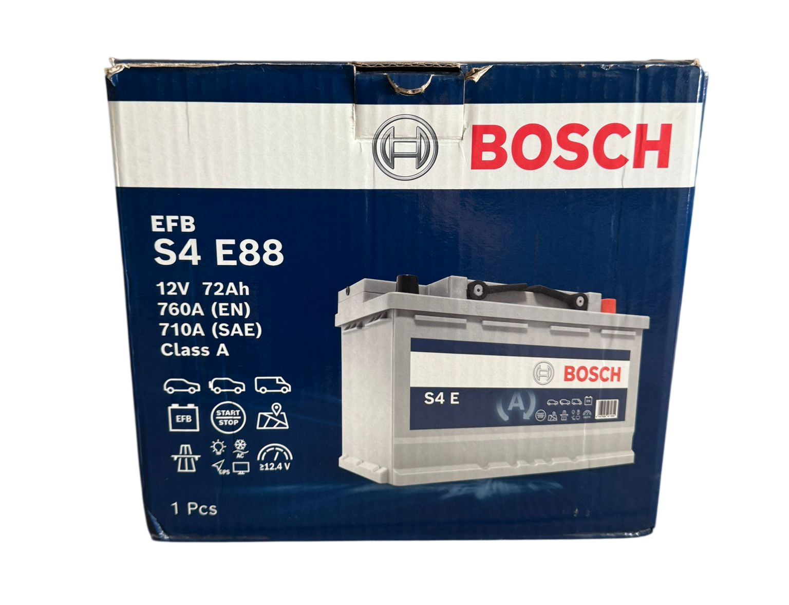 S4 E88 EFB 12V 72Ah 760A(EN) 710A(SAE) Class A