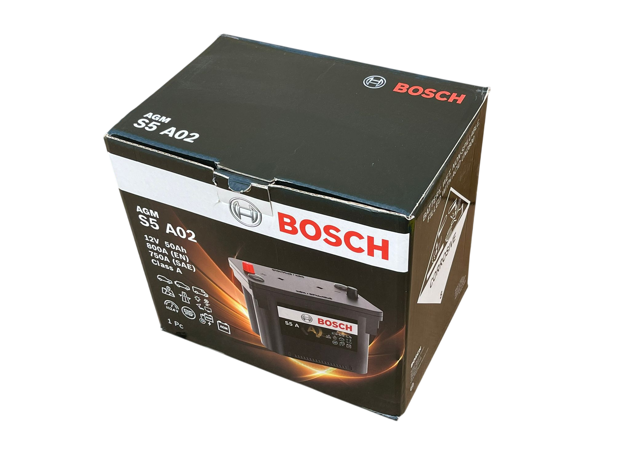 AGM S5 A02 12V 50AH 800A(EN) 750A(SAE) Class A