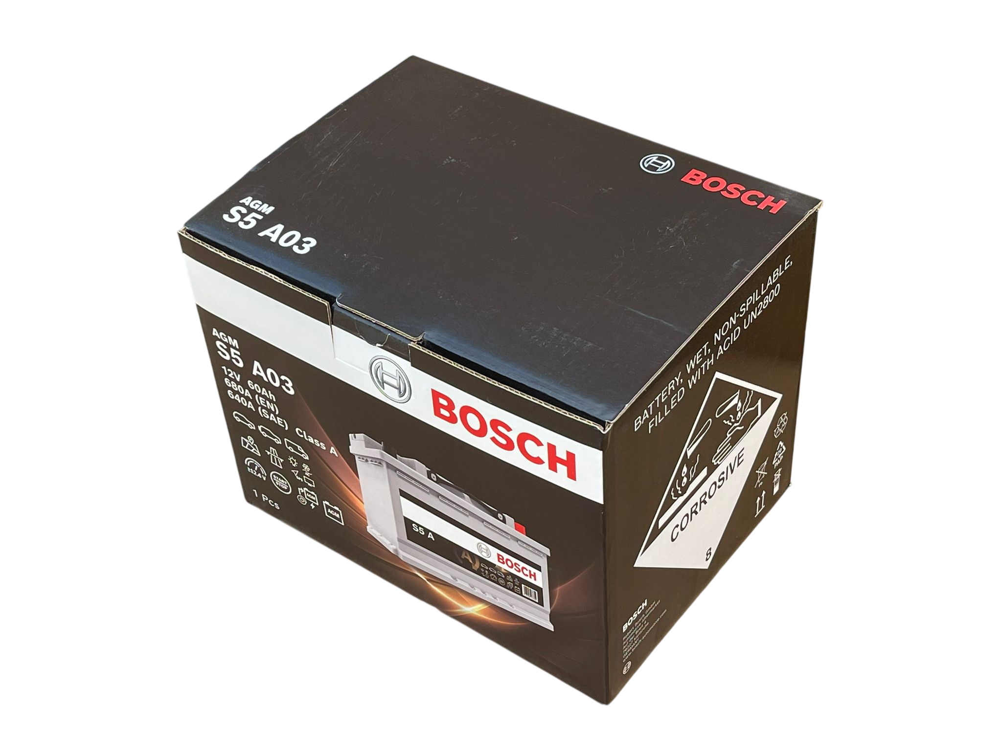 AGM S5 A03 12V 60Ah 680A(EN) 640(SAE) Class A
