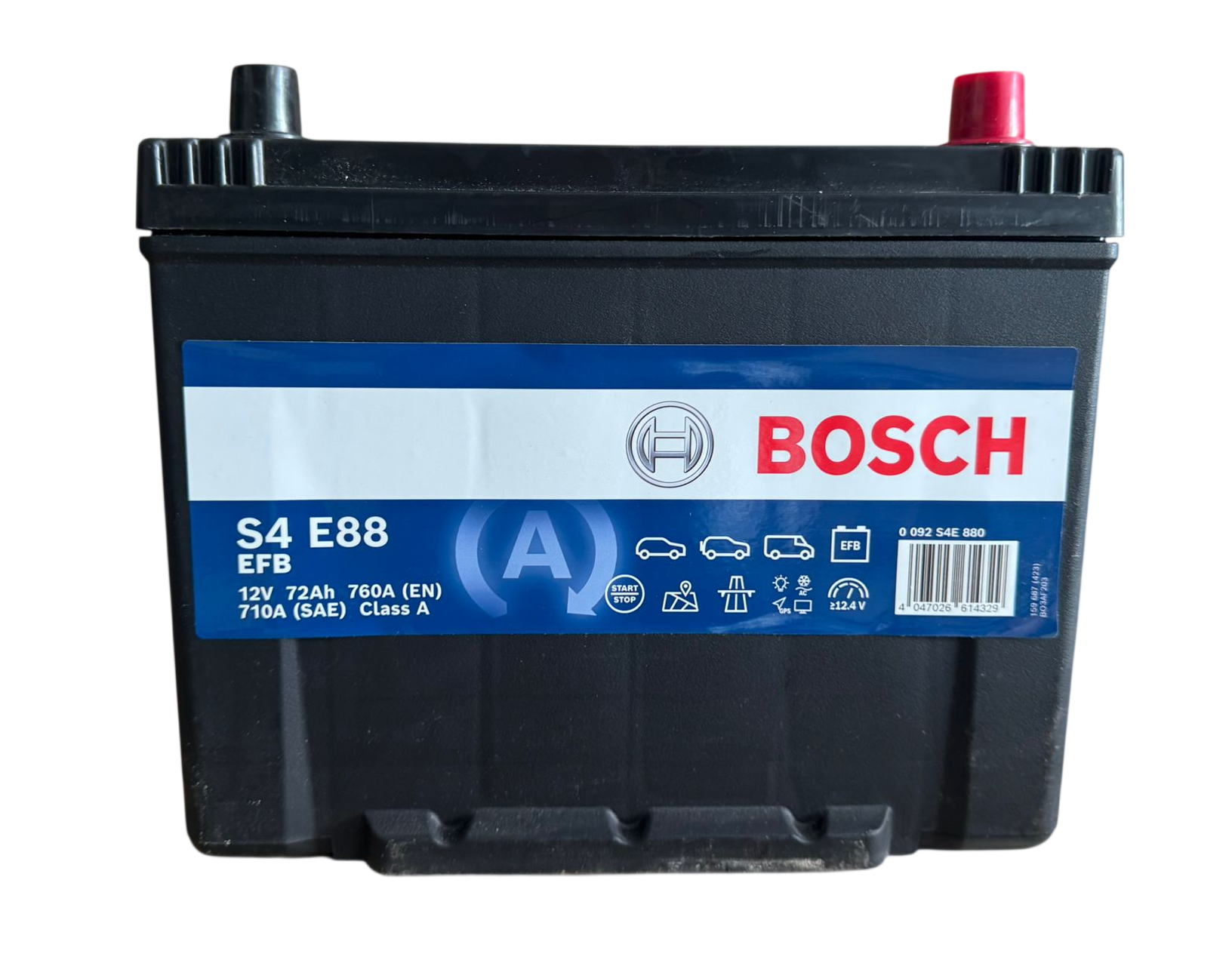 S4 E88 EFB 12V 72Ah 760A(EN) 710A(SAE) Class A